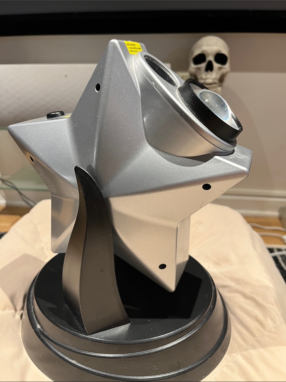 Star-Shaped Silver LED Projector Lamp